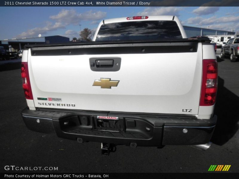 White Diamond Tricoat / Ebony 2011 Chevrolet Silverado 1500 LTZ Crew Cab 4x4