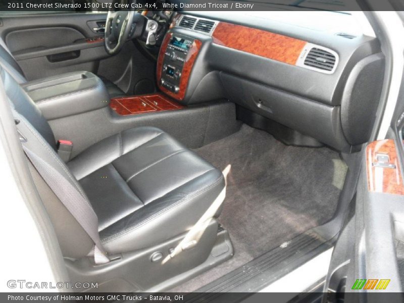 White Diamond Tricoat / Ebony 2011 Chevrolet Silverado 1500 LTZ Crew Cab 4x4