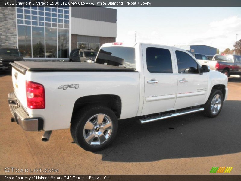 White Diamond Tricoat / Ebony 2011 Chevrolet Silverado 1500 LTZ Crew Cab 4x4