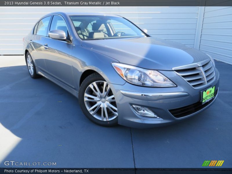 Titanium Gray Metallic / Jet Black 2013 Hyundai Genesis 3.8 Sedan