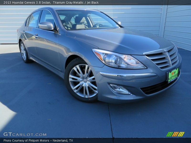 Titanium Gray Metallic / Jet Black 2013 Hyundai Genesis 3.8 Sedan