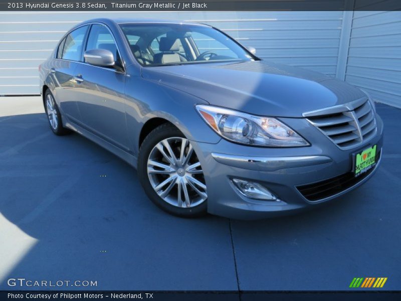 Titanium Gray Metallic / Jet Black 2013 Hyundai Genesis 3.8 Sedan