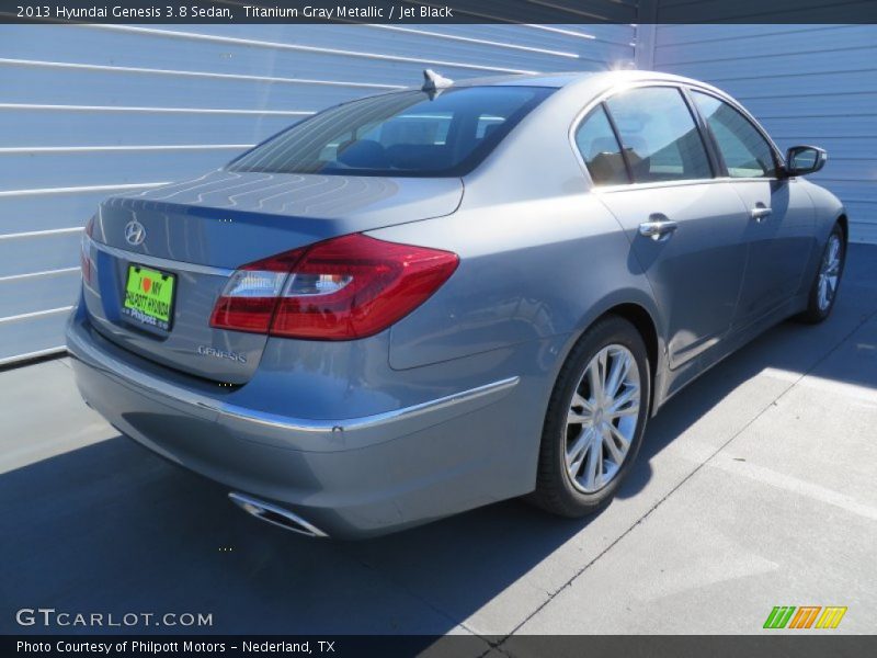 Titanium Gray Metallic / Jet Black 2013 Hyundai Genesis 3.8 Sedan
