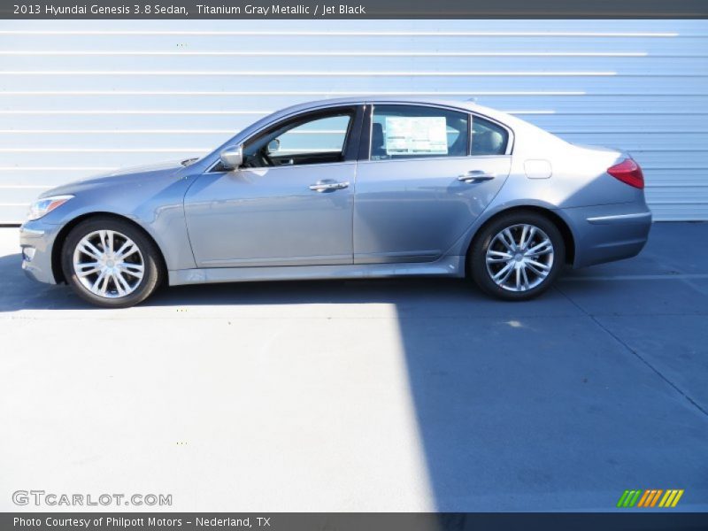 Titanium Gray Metallic / Jet Black 2013 Hyundai Genesis 3.8 Sedan
