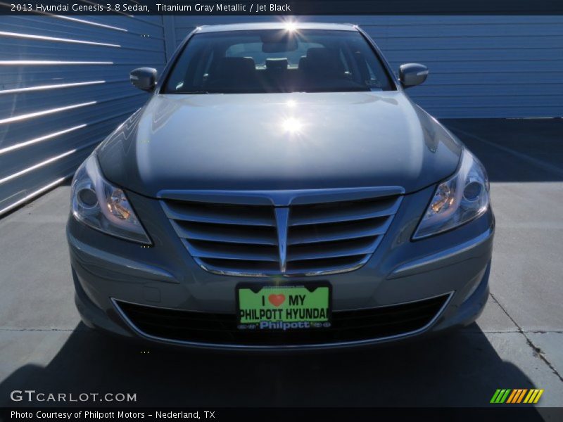 Titanium Gray Metallic / Jet Black 2013 Hyundai Genesis 3.8 Sedan