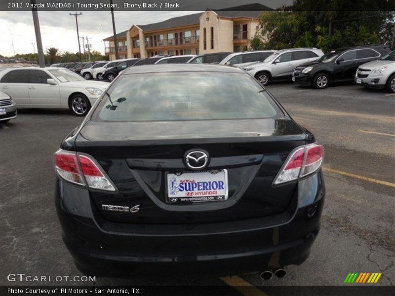 Ebony Black / Black 2012 Mazda MAZDA6 i Touring Sedan