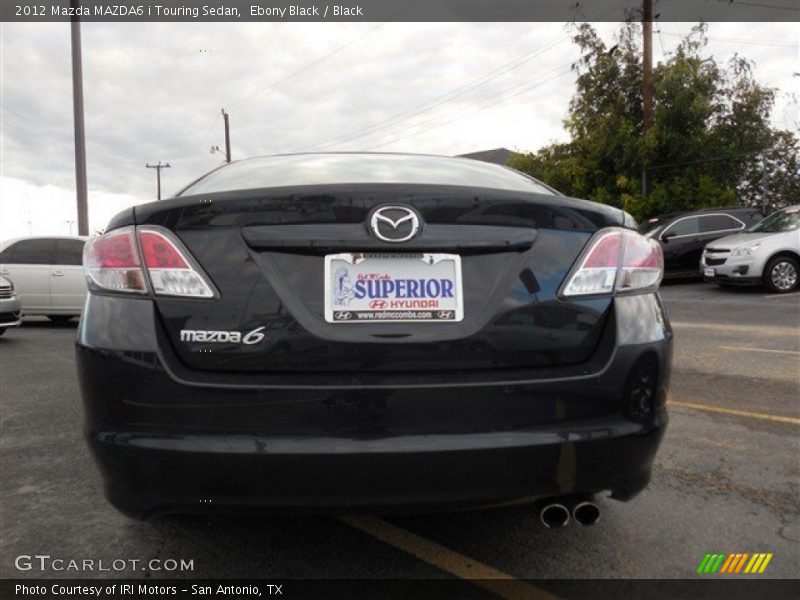 Ebony Black / Black 2012 Mazda MAZDA6 i Touring Sedan