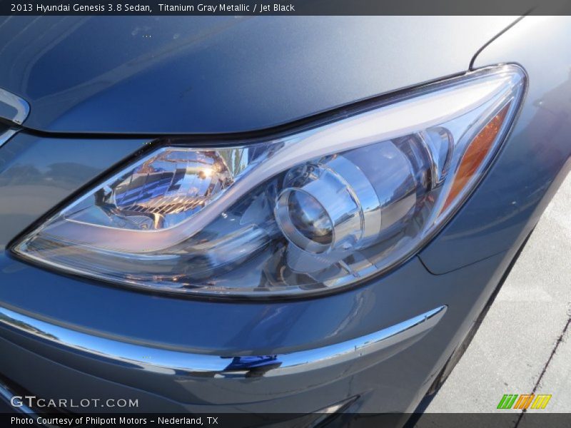 Titanium Gray Metallic / Jet Black 2013 Hyundai Genesis 3.8 Sedan