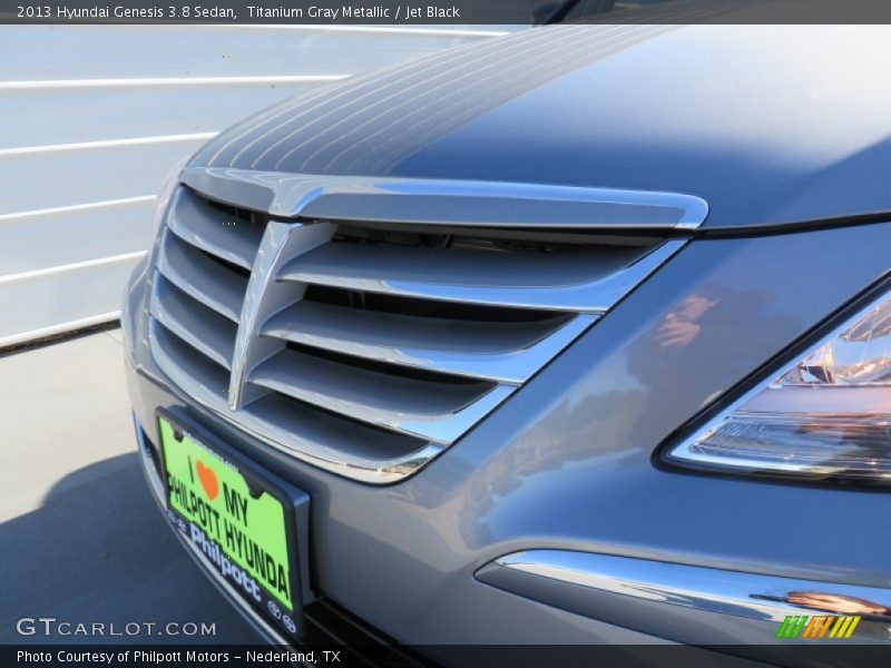 Titanium Gray Metallic / Jet Black 2013 Hyundai Genesis 3.8 Sedan