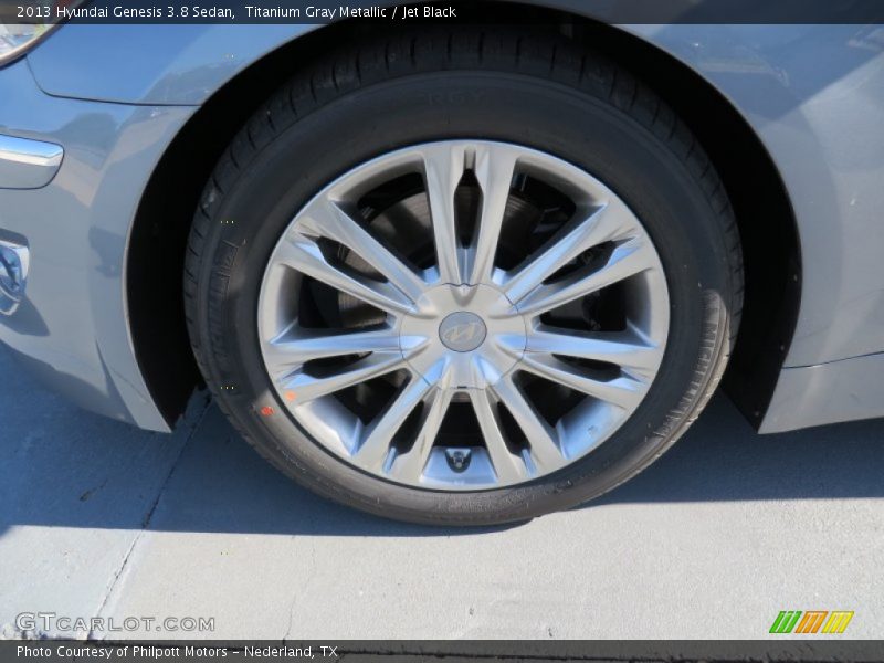 Titanium Gray Metallic / Jet Black 2013 Hyundai Genesis 3.8 Sedan