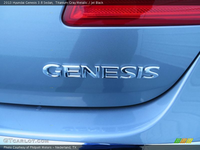 Titanium Gray Metallic / Jet Black 2013 Hyundai Genesis 3.8 Sedan