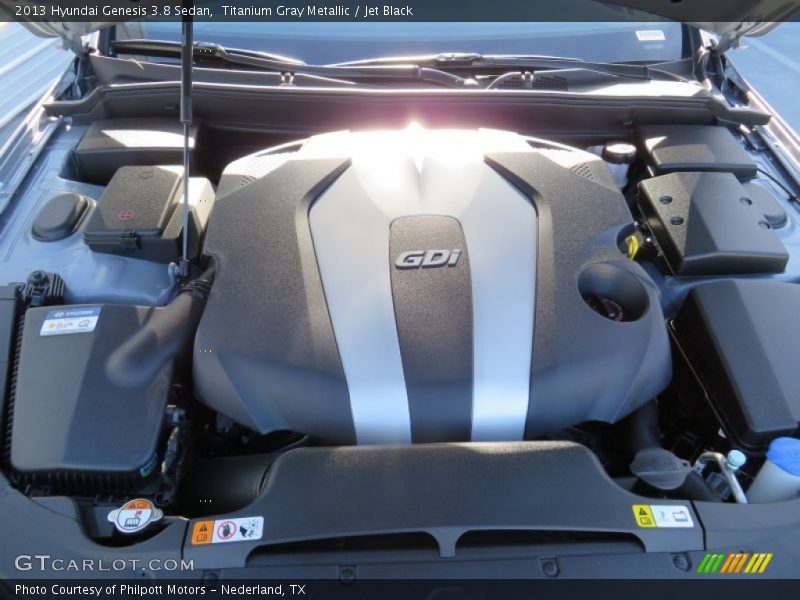 Titanium Gray Metallic / Jet Black 2013 Hyundai Genesis 3.8 Sedan