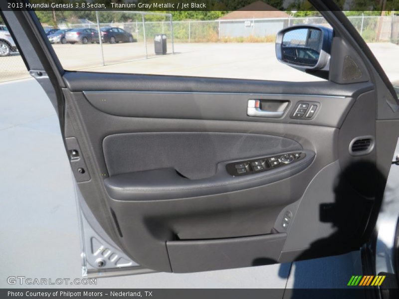 Titanium Gray Metallic / Jet Black 2013 Hyundai Genesis 3.8 Sedan