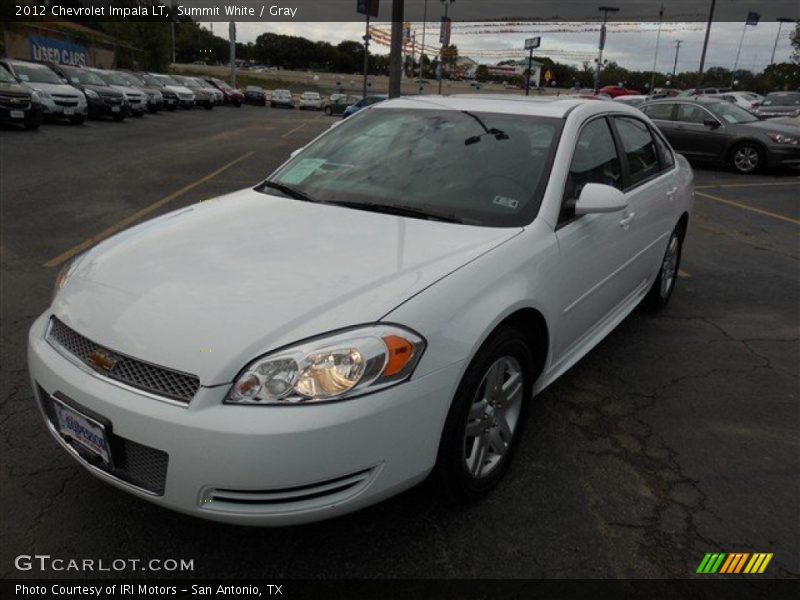 Summit White / Gray 2012 Chevrolet Impala LT