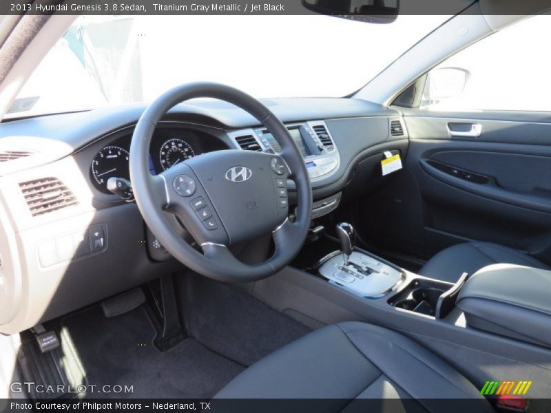 Titanium Gray Metallic / Jet Black 2013 Hyundai Genesis 3.8 Sedan