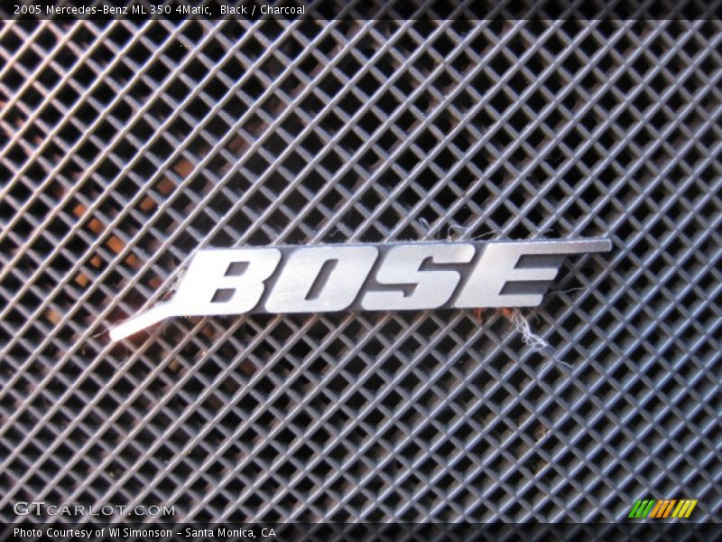 Black / Charcoal 2005 Mercedes-Benz ML 350 4Matic