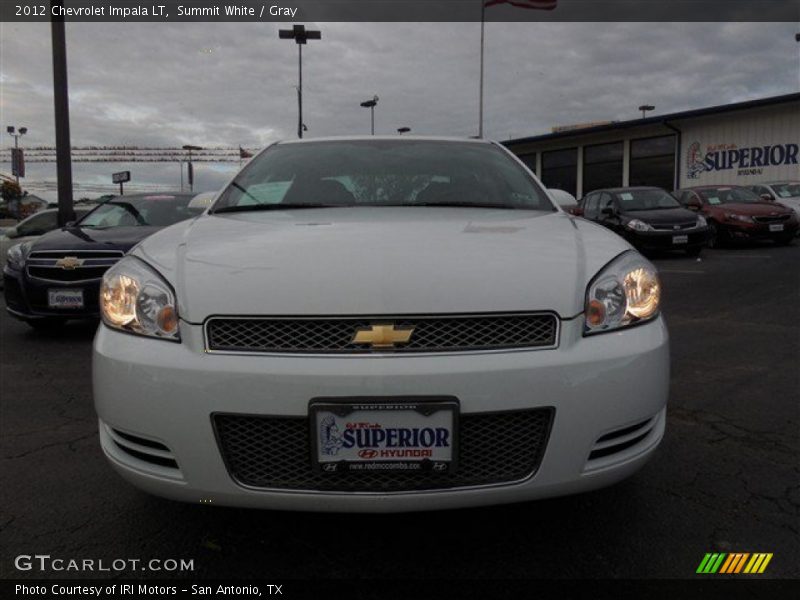 Summit White / Gray 2012 Chevrolet Impala LT