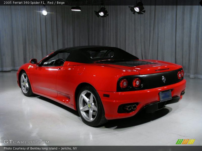 Red / Beige 2005 Ferrari 360 Spider F1