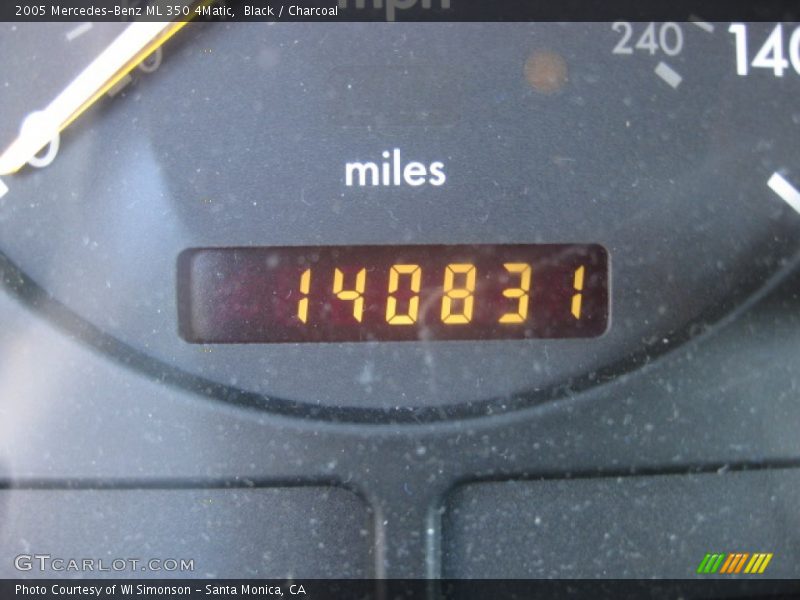Black / Charcoal 2005 Mercedes-Benz ML 350 4Matic