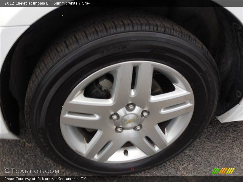 Summit White / Gray 2012 Chevrolet Impala LT
