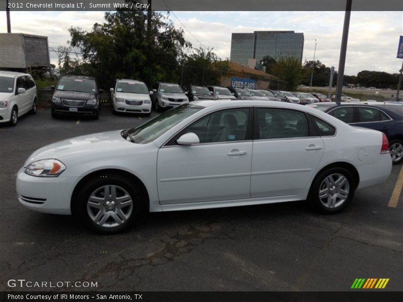 Summit White / Gray 2012 Chevrolet Impala LT