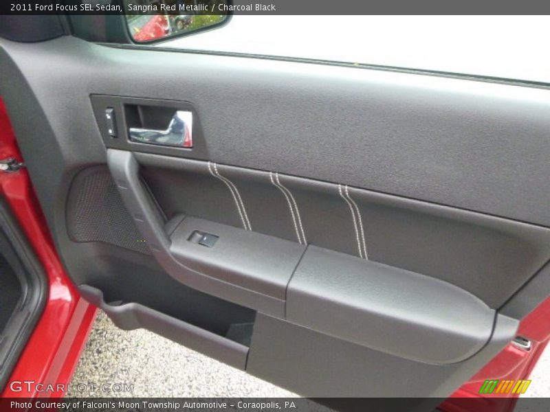 Sangria Red Metallic / Charcoal Black 2011 Ford Focus SEL Sedan