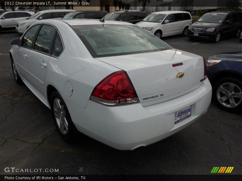 Summit White / Gray 2012 Chevrolet Impala LT