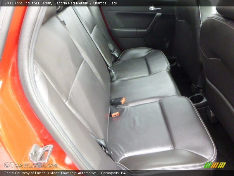 Sangria Red Metallic / Charcoal Black 2011 Ford Focus SEL Sedan