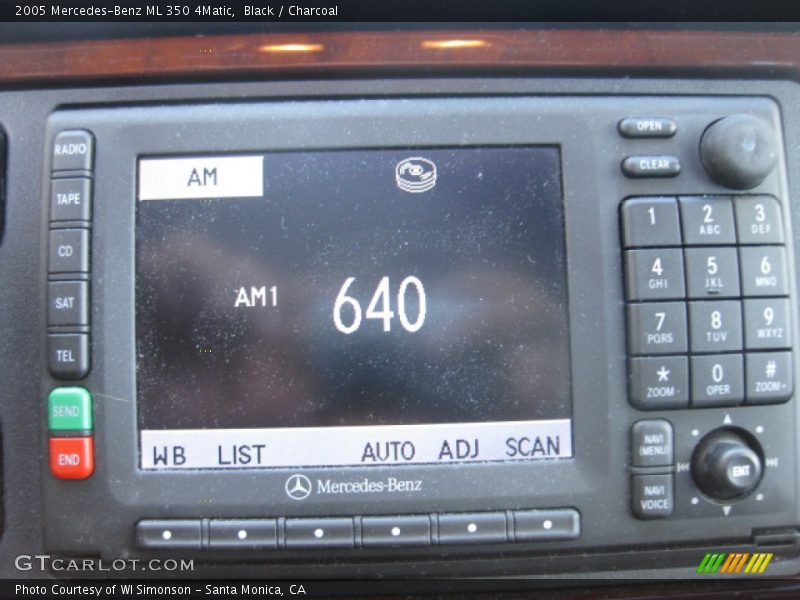 Black / Charcoal 2005 Mercedes-Benz ML 350 4Matic