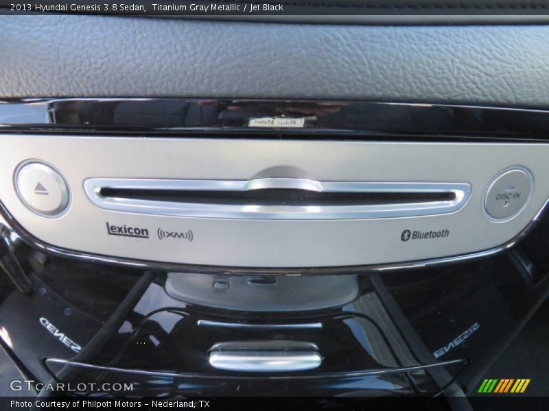 Titanium Gray Metallic / Jet Black 2013 Hyundai Genesis 3.8 Sedan