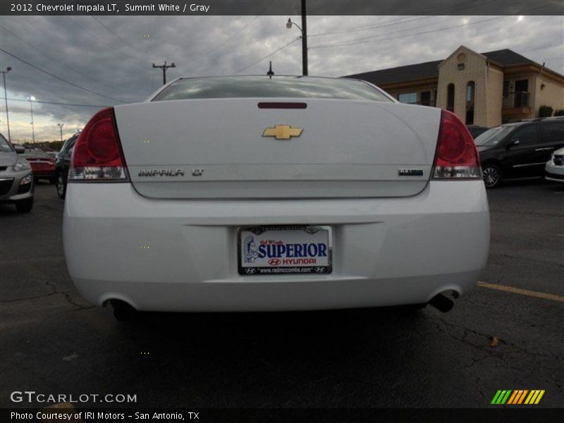 Summit White / Gray 2012 Chevrolet Impala LT