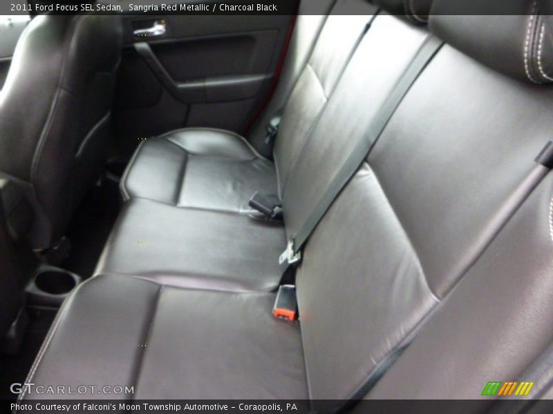 Sangria Red Metallic / Charcoal Black 2011 Ford Focus SEL Sedan