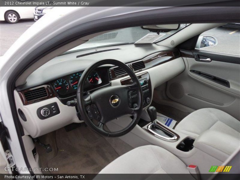 Summit White / Gray 2012 Chevrolet Impala LT
