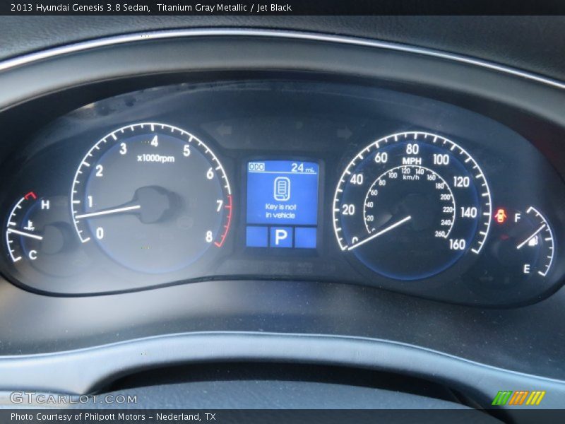 Titanium Gray Metallic / Jet Black 2013 Hyundai Genesis 3.8 Sedan