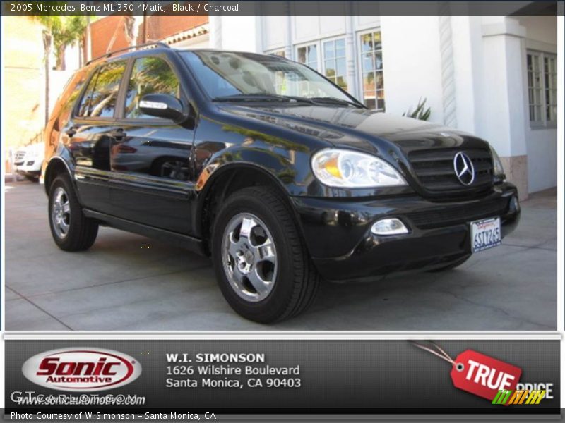 Black / Charcoal 2005 Mercedes-Benz ML 350 4Matic