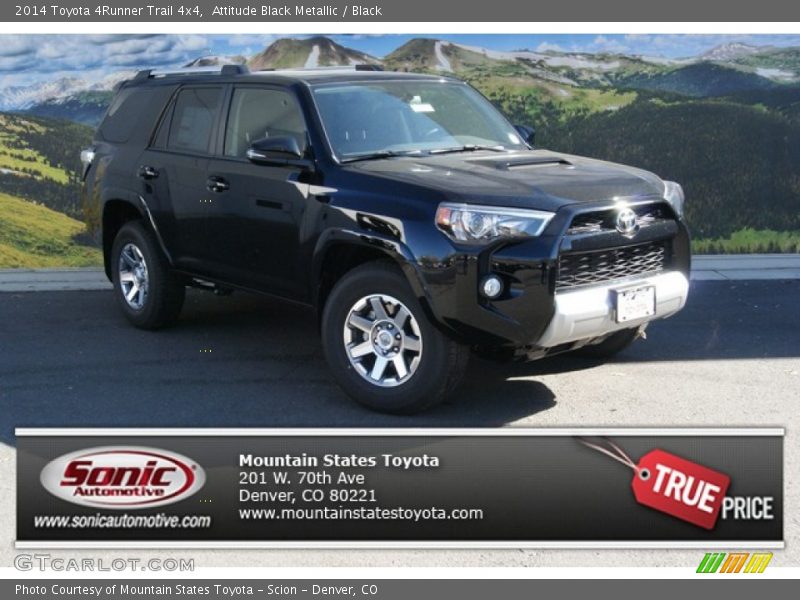 Attitude Black Metallic / Black 2014 Toyota 4Runner Trail 4x4