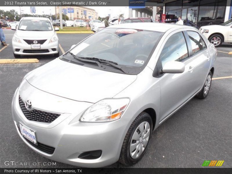 Classic Silver Metallic / Dark Gray 2012 Toyota Yaris Sedan