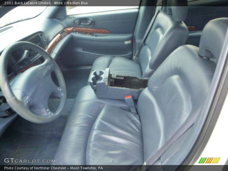 White / Medium Blue 2001 Buick LeSabre Limited