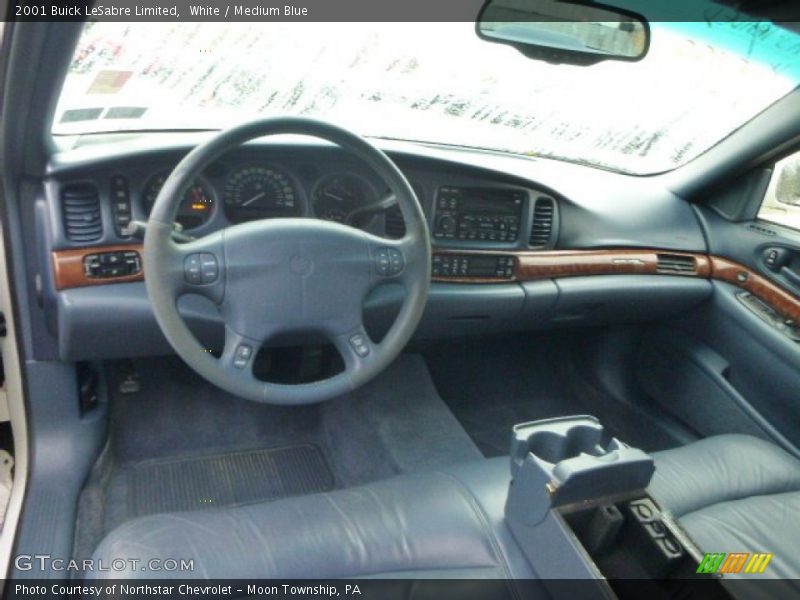 White / Medium Blue 2001 Buick LeSabre Limited