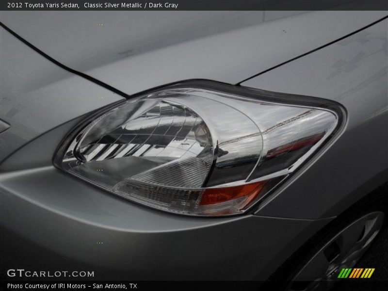 Classic Silver Metallic / Dark Gray 2012 Toyota Yaris Sedan