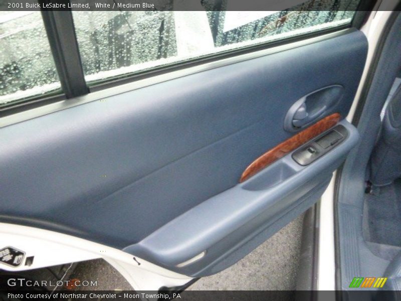 White / Medium Blue 2001 Buick LeSabre Limited
