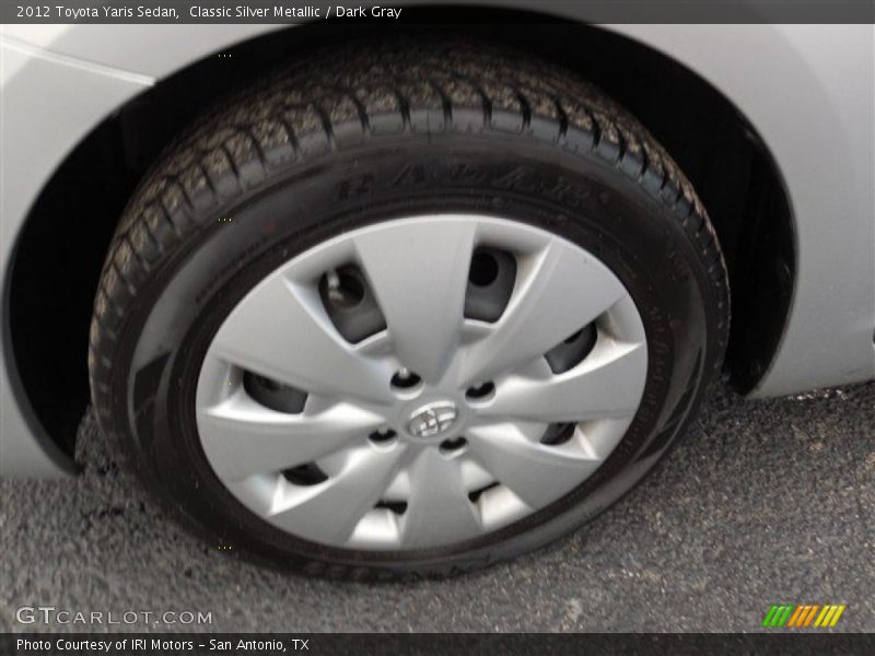 Classic Silver Metallic / Dark Gray 2012 Toyota Yaris Sedan