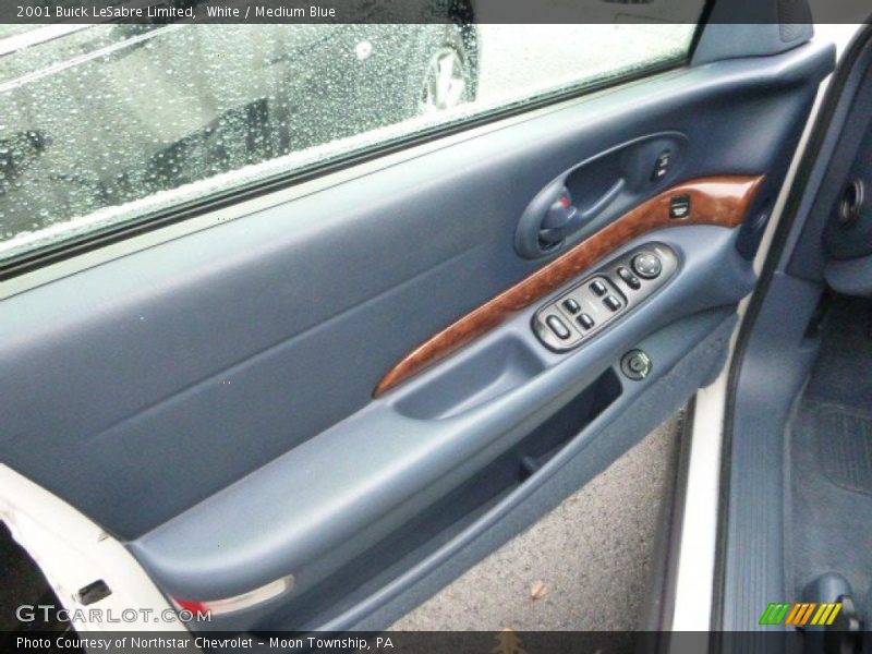 White / Medium Blue 2001 Buick LeSabre Limited