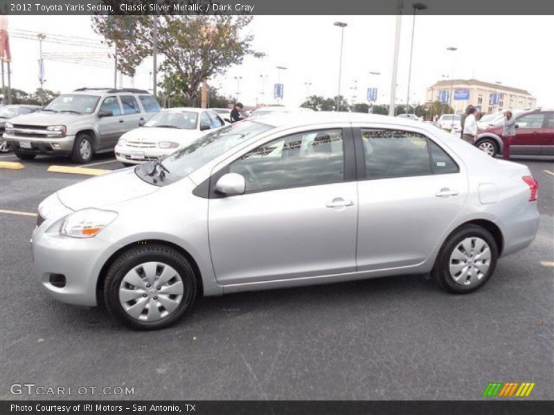 Classic Silver Metallic / Dark Gray 2012 Toyota Yaris Sedan