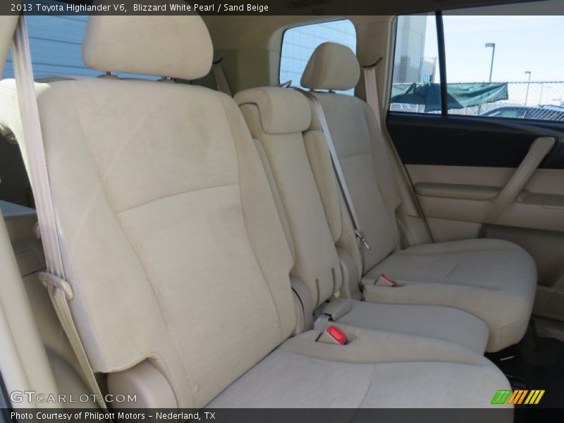 Blizzard White Pearl / Sand Beige 2013 Toyota Highlander V6