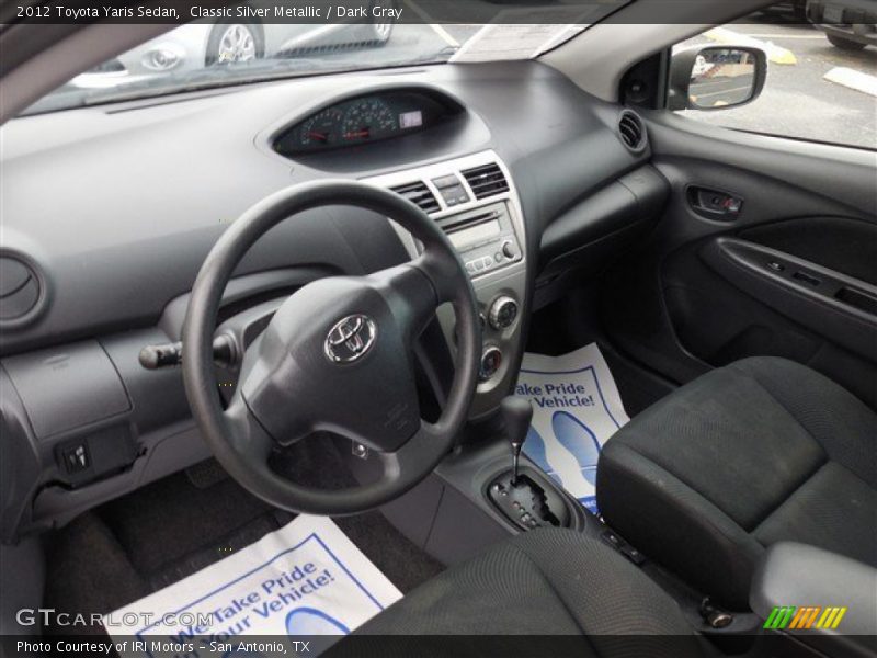 Classic Silver Metallic / Dark Gray 2012 Toyota Yaris Sedan