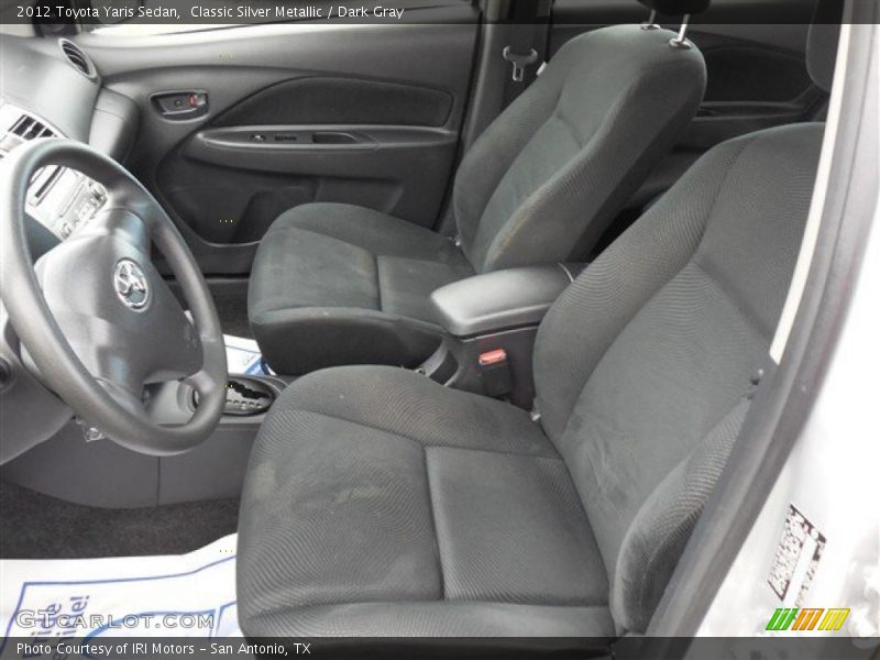 Classic Silver Metallic / Dark Gray 2012 Toyota Yaris Sedan