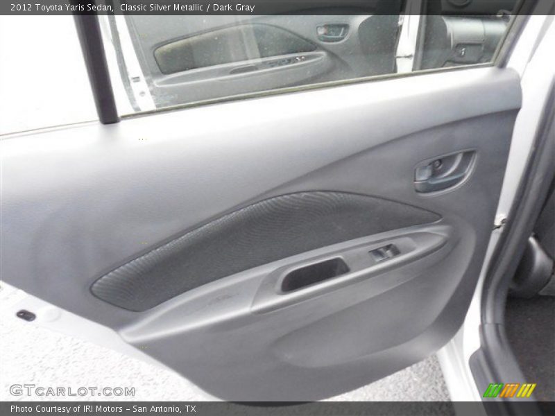 Classic Silver Metallic / Dark Gray 2012 Toyota Yaris Sedan
