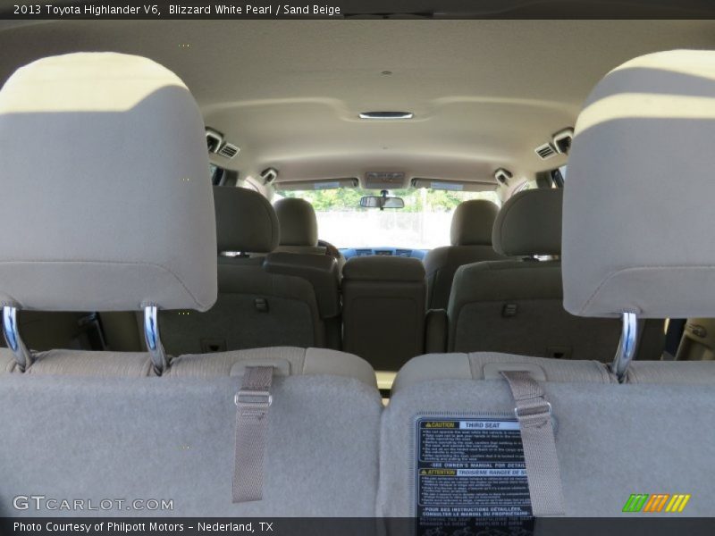Blizzard White Pearl / Sand Beige 2013 Toyota Highlander V6