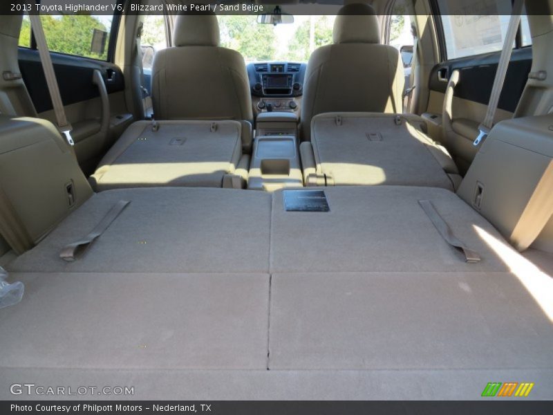 Blizzard White Pearl / Sand Beige 2013 Toyota Highlander V6
